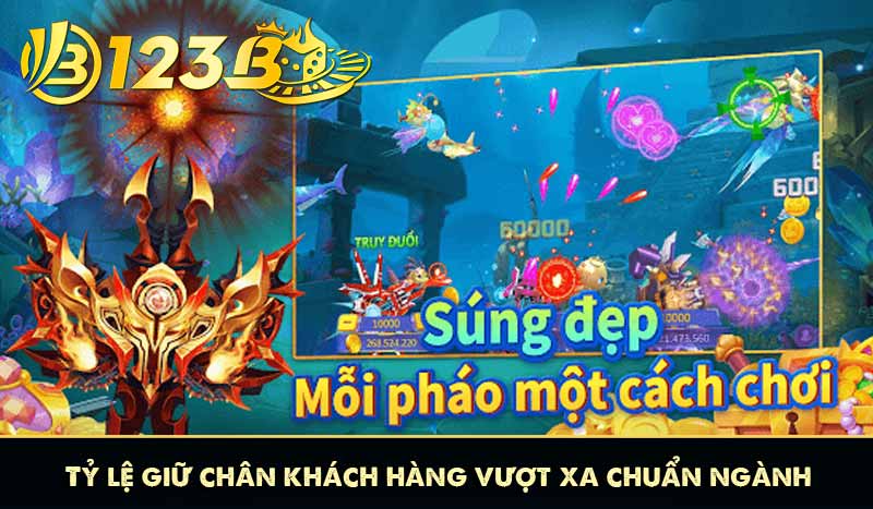 tỷ lệ giữ chân khách hàng vượt xa chuẩn ngành